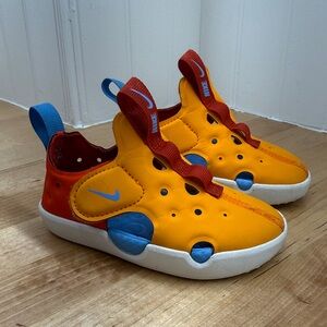 Toddler Nike Sunray Protect 4 Orange and Blue Sneakers Size 8